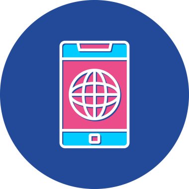 Kişisel ve ticari kullanım için vektör mobil simgesi.