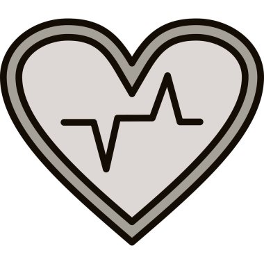 kalp simgesi, vektör illüstrasyonu