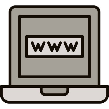 Web simgesi vektör illüstrasyonu