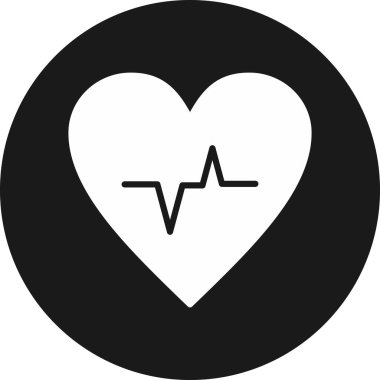 Kalp simgesinin vektör illüstrasyonu