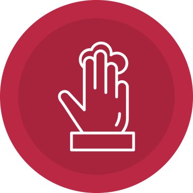 Bir dur simgesinin vektör illüstrasyonu