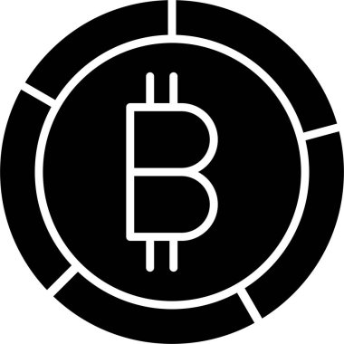 bitcoin. Web simgesi basit illüstrasyon