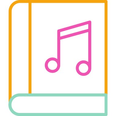 Müzik notası. Basit resimleme