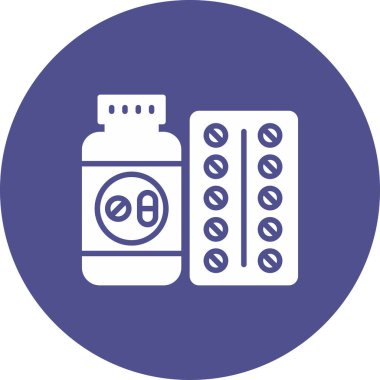 İlaç şişesinin vektör illüstrasyonu