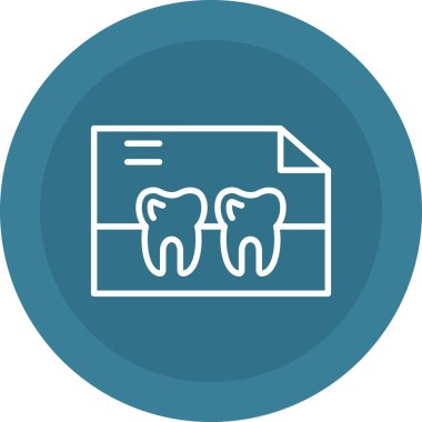 diş simgesi vektör illüstrasyonu