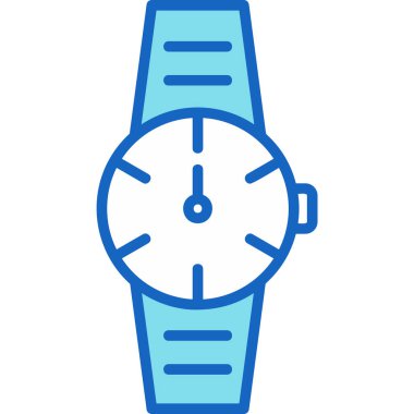 Kol Saati Basit Vektör Simgesi İllüstrasyonu