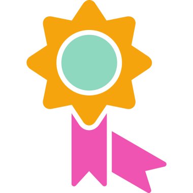 Çiçek. Web simgesi basit illüstrasyon