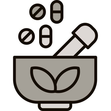 İlaç. Web simgesi vektör illüstrasyonu