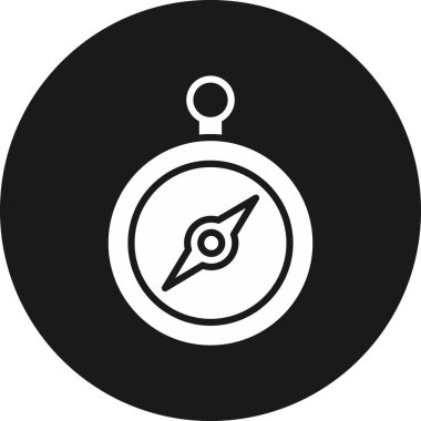 Pusula. Web simgesi basit illüstrasyon