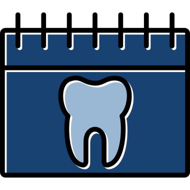 Diş bakımı ikonu. düzenlenebilir anahat renk dolgu tasarımı. vektör illüstrasyonu.