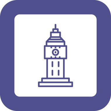 Modern yapı simgesinin vektör illüstrasyonu