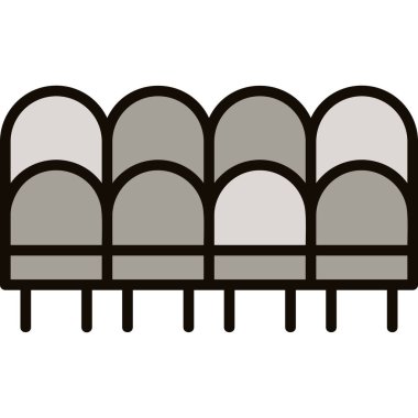 Bambu çit simgesi, dış hat biçimi