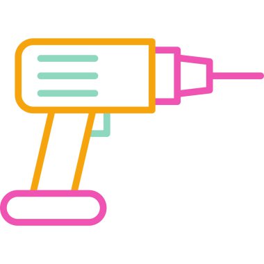 boya fırçası simgesi, vektör illüstrasyonu