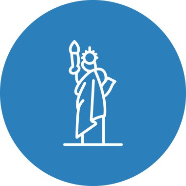 Bir aslan heykelinin vektör çizimi