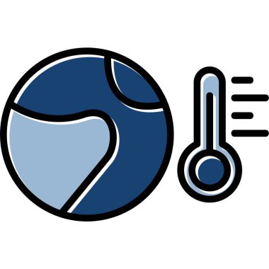 termometre simgesi vektör illüstrasyonu