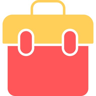 Çanta. Web simgesi basit illüstrasyon