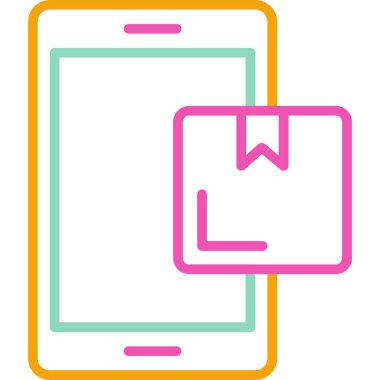 tablet simge vektör illüstrasyonu