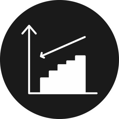 iş grafiği ikon vektör illüstrasyonu
