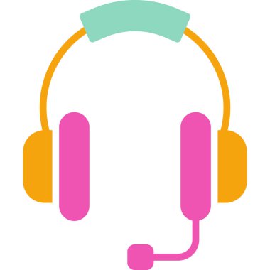 Kulaklık. Web simgesi basit tasarım