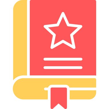 Kitap. Web simgesi basit illüstrasyon