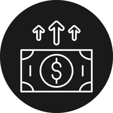 Dolar simgesi vektör illüstrasyonu