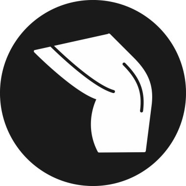 Beyaz arka planda siyah işaretli bir adamın vektör el çizimi.