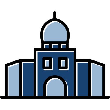 Cami. Web simgesi basit illüstrasyon