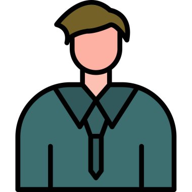 işadamı avatar karakter simgesi