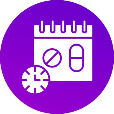 Takvim simgesinin vektör illüstrasyonu