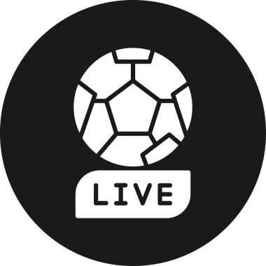 Moda tarzında izole edilmiş gerçek futbol simgesi