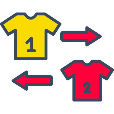 Gömlek vektör simgesi. Grafik ve web tasarımı için izole edilmiş resim.