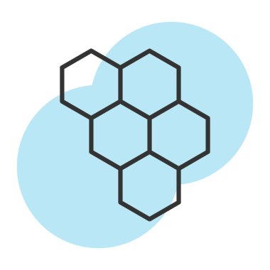 bal peteği ikonu vektör illüstrasyonu