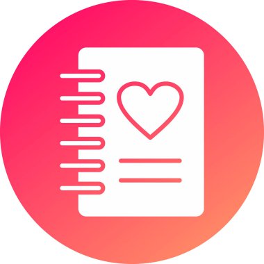 Kalp. Web simgesi basit illüstrasyon