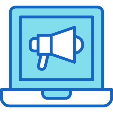 Konuşmacı. Web simgesi basit illüstrasyon