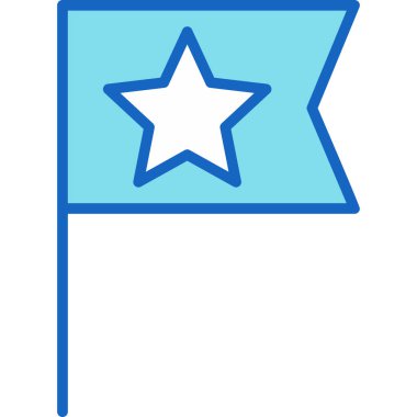 Yıldız simgesi. vektör illüstrasyonu