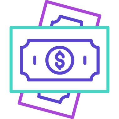 Para için. Web simgesi basit illüstrasyon