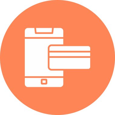 m-cüzdan web simge vektör çizim