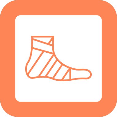 Çorap. Web simgesi basit illüstrasyon