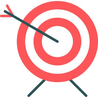 Hedef. Web simgesi basit illüstrasyon