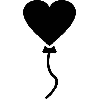 Kalp ikonu vektör illüstrasyonu