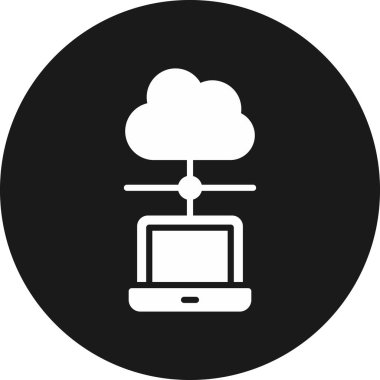 Moda biçimi izole edilmiş arkaplanda bulut hesaplama simgesi