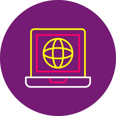 vektör İnternet simgesi illüstrasyonu