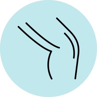 İnsan gövdesi simgesinin vektör illüstrasyonu