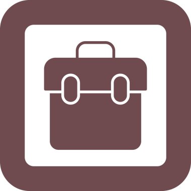 evrak çantası simgesi, vektör illüstrasyonu