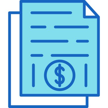 Fatura. Web simgesi basit illüstrasyon