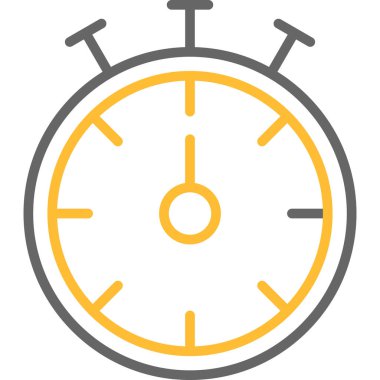 Saat simgesi vektör illüstrasyonu