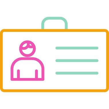 Bir insan simgesinin vektör illüstrasyonu