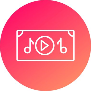 vektör müzik çalıcı illüstrasyonu