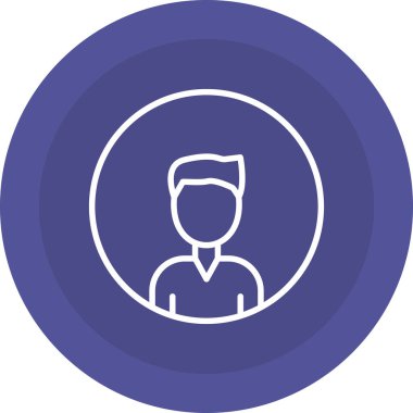 Bir insan simgesinin vektör illüstrasyonu