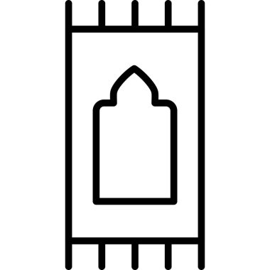 Cami simgesi. beyaz arkaplanda izole edilmiş web tasarımı için ana hatlı cami vektör simgesi